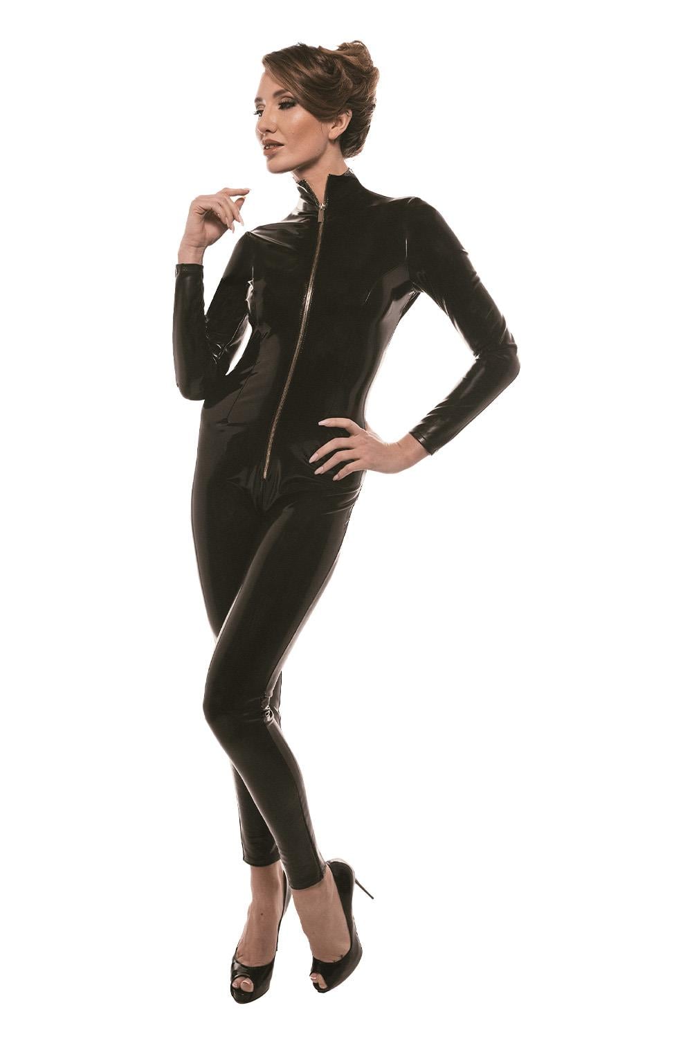 GUILTY PLEASURE TOTAL ECLIPSE CATSUIT BLACK, XL