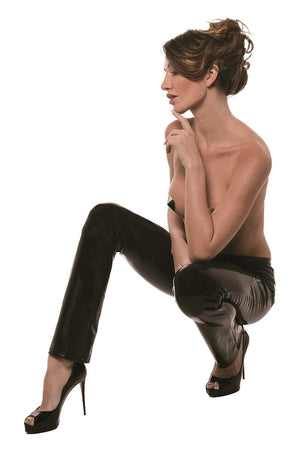 GUILTY PLEASURE GOLDEN GLINT PANTS BLACK, XL