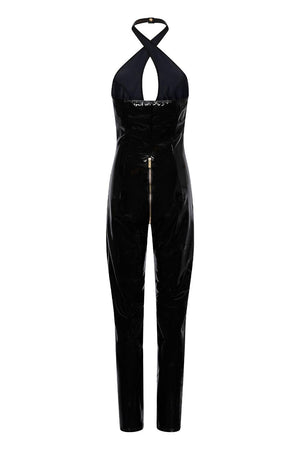 GUILTY PLEASURE SOFT BLAZE CATSUIT BLACK, L