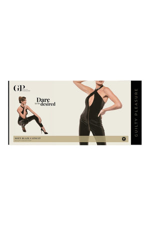 GUILTY PLEASURE SOFT BLAZE CATSUIT BLACK, S
