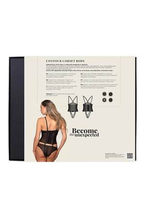 GUILTY PLEASURE CONTOUR CORSET BODY, S/M
