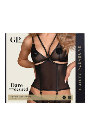GUILTY PLEASURE CONTOUR CORSET BODY, S/M