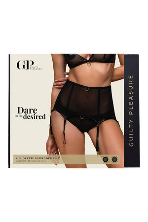 GUILTY PLEASURE SILHOUETTE SUSPENDER BELT, L/XL