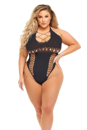 HOT TOO HANDLE BODYSUIT BLACK, QS