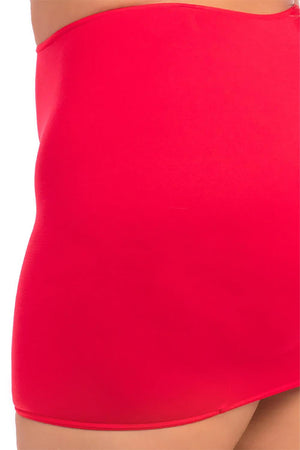 STOP & STARE 2PC SKIRT SET RED, 3XL/4XL