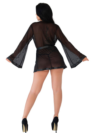Ensemble kimono voile et string