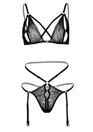 Ensemble 2 pièces soutien-gorge et culotte échancrés