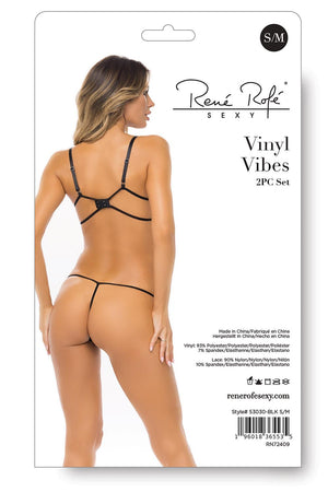 VINYL VIBES 2PC SET BLACK, M/L