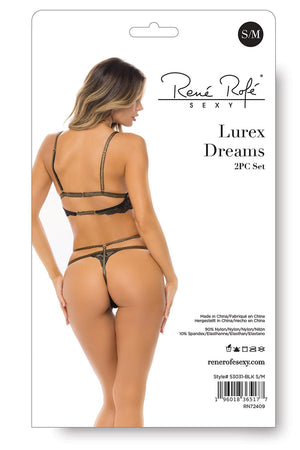LUREX DREAMS 2PC SET BLACK, M/L