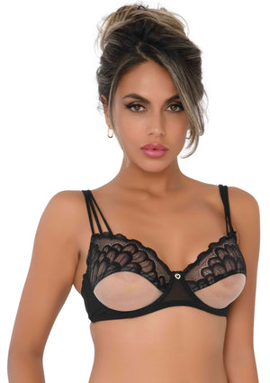Soutien-gorge non doublé avec fausse ligne sous-poitrine