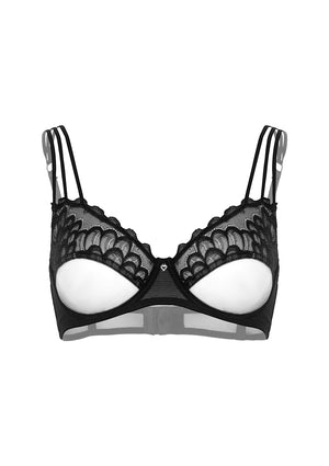 Soutien-gorge non doublé avec fausse ligne sous-poitrine
