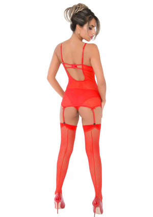 Corset cami en dentelle avec string