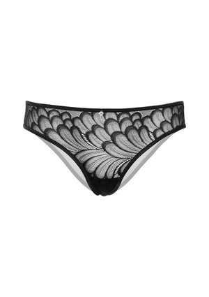 Culotte taille basse à dos froncé