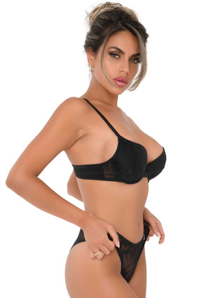 Culotte taille basse ouverte