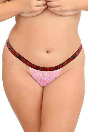 TASTY VIBES PANTY PACK 3 PAIRS OF LACE THONG PANTIES, QS