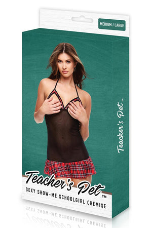 SHOW ME SCHOOLGIRL CHEMISE, M/L