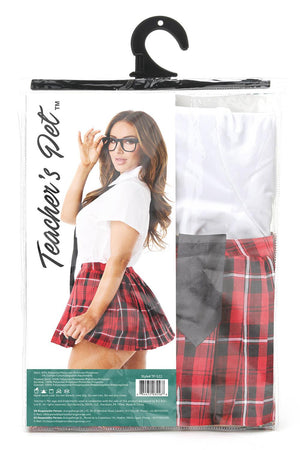 TEACHERS PET WOMEN'S 4 PC PRIVATE SCHOOL SWEETHEART COSTUME