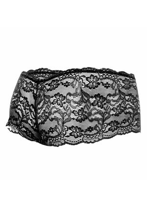Shorty en dentelle rose