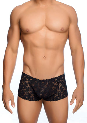 Shorty en dentelle rose