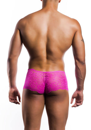 Shorty en dentelle rose