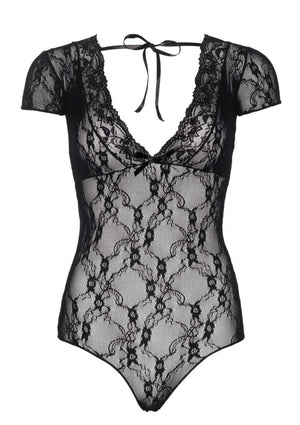 Teddy dos nu dentelle fleurie