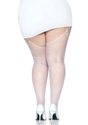 Bas résille strassés grande taille