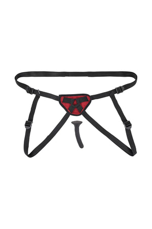 SPORTSHEETS SAFFRON SILICONE PEGGING KIT RED