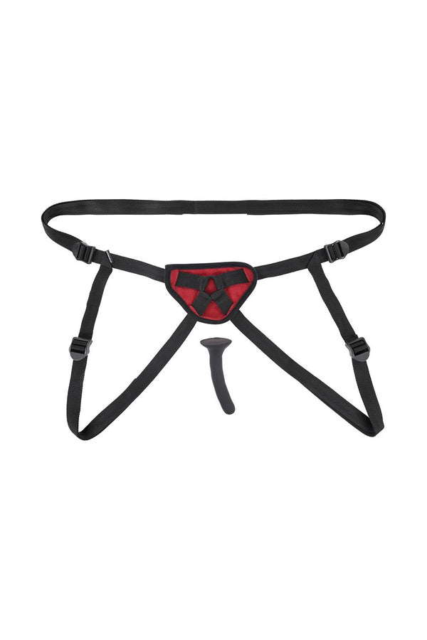 SPORTSHEETS SAFFRON SILICONE PEGGING KIT RED
