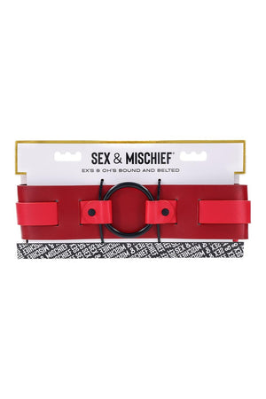 SPORTSHEETS EX'S AND OH'S BOUND AND BELTED