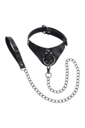 SPORTSHEETS VELVET NOIR COLLAR & LEASH