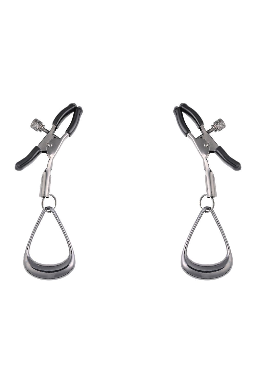 SPORTSHEETS VELVET NOIR TUGGABLE NIPPLE CLAMPS