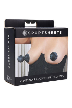 SPORTSHEETS VELVET NOIR SILICONE NIPPLE SUCKERS