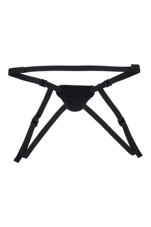 SPORTSHEETS VELVET NOIR STRAP ON