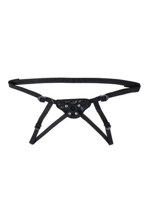 SPORTSHEETS VELVET NOIR STRAP ON