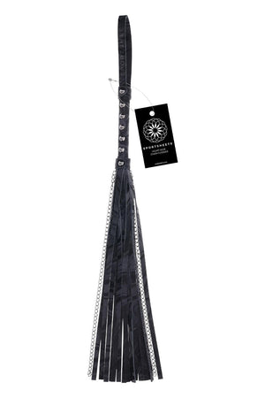 SPORTSHEETS VELVET NOIR CHAIN FLOGGER