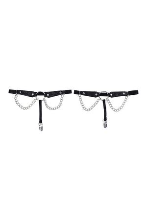 SPORTSHEETS SEX AND MISCHIEF CHAIN LACE GARTERS