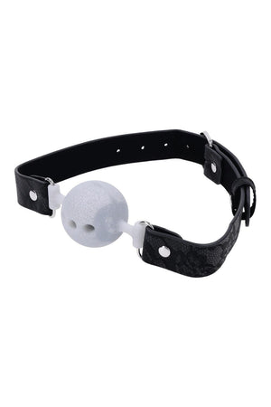 SPORTSHEETS SEX AND MISCHIEF LACE SILICONE BREATHABLE BALL GAG