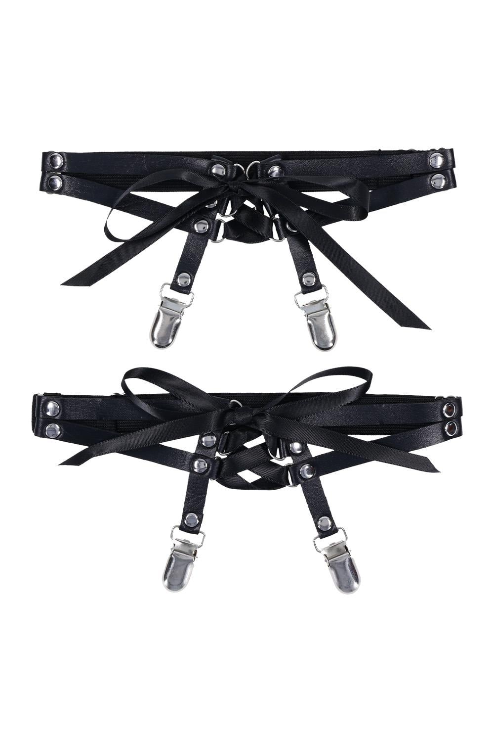 SPORTSHEETS SEX AND MISCHIEF LACED UP GARTERS