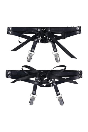 SPORTSHEETS SEX AND MISCHIEF LACED UP GARTERS
