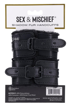 SPORTSHEETS SHADOW FUR HANDCUFFS