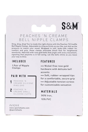 PEACHES 'N CREAME BELL NIPPLE CLAMPS