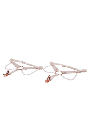PEACHES 'N CREAME PEARL GARTERS