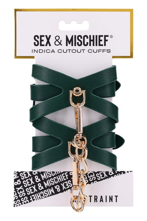 SPORTSHEETS INDICA CUTOUT CUFFS