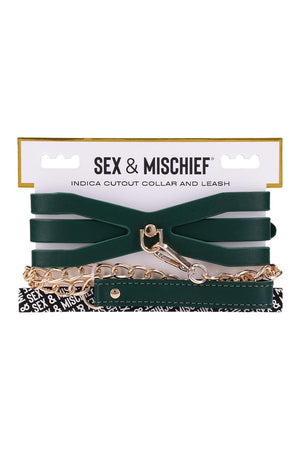 SPORTSHEETS INDICA CUTOUT COLLAR AND LEASH