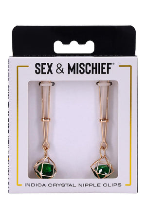 SPORTSHEETS INDICA CRYSTAL NIPPLE CLIPS