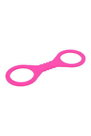 SPORTSHEETS SMALL HOT PINK SILICONE CUFFS
