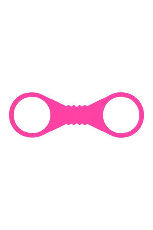 SPORTSHEETS LARGE HOT PINK SILICONE CUFFS