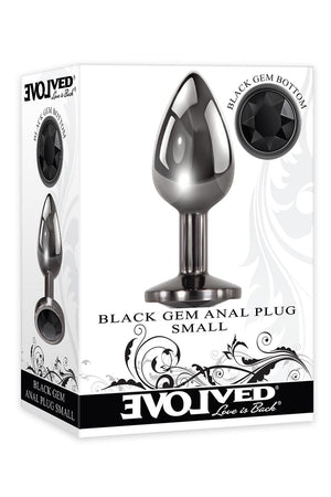 EVOLVED BLACK GEM ANAL PLUG SMALL