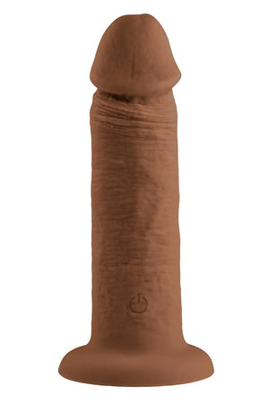 EVOLVED 6 INCH VIBRATING DONG DARK FLESH