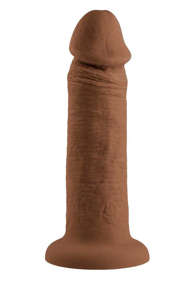 EVOLVED 6 INCH VIBRATING DONG DARK FLESH